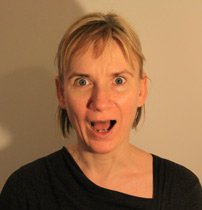 Diana mouth open